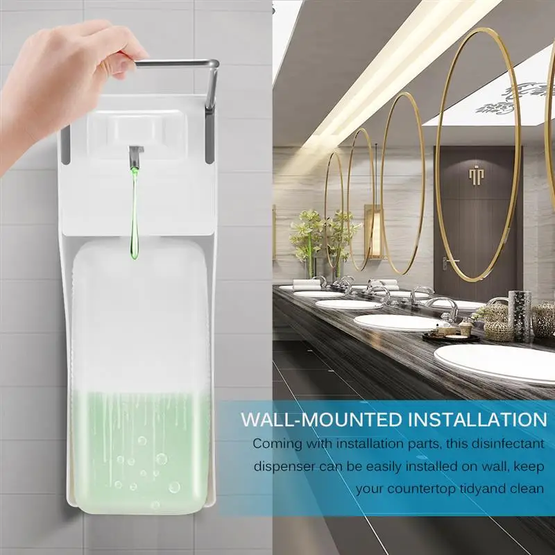 Elbow Hand Sanitizer Wall Mounted 1000ml  Hospital Soap Dispenser