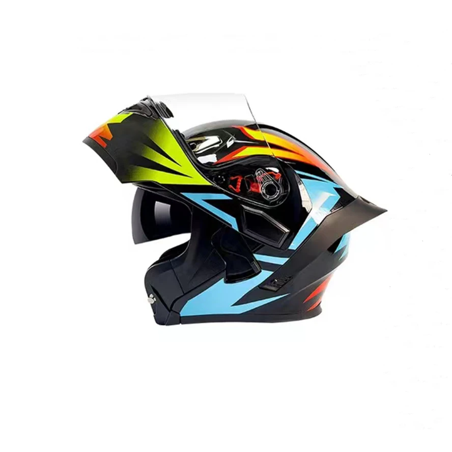 Wholesale full face Riding Helmet motorbike helmet DOT Motocross Flip Up helmet dual