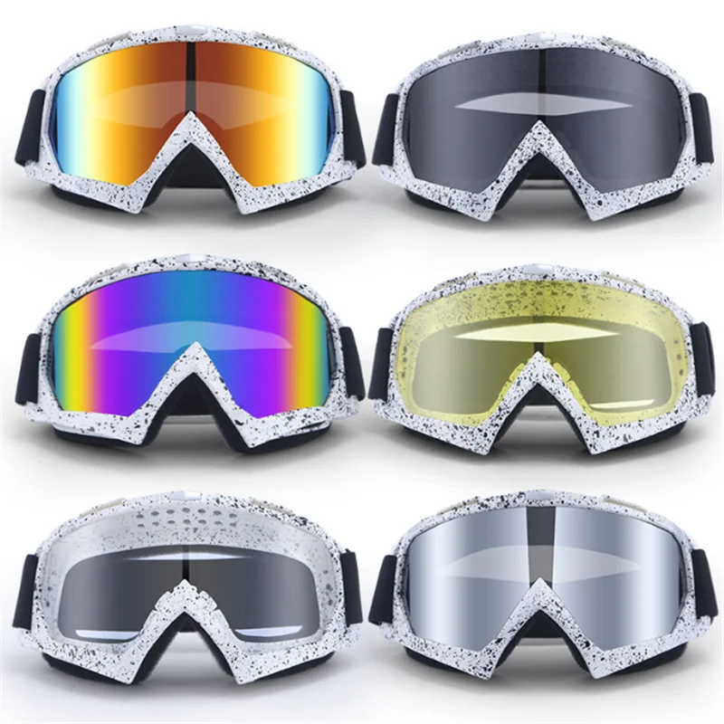 Motorcycle Goggles Dirt Bike Windproof ATV Goggles Dustproof Dirtbike Offroad Anti-Scratch Dirtbike Goggles