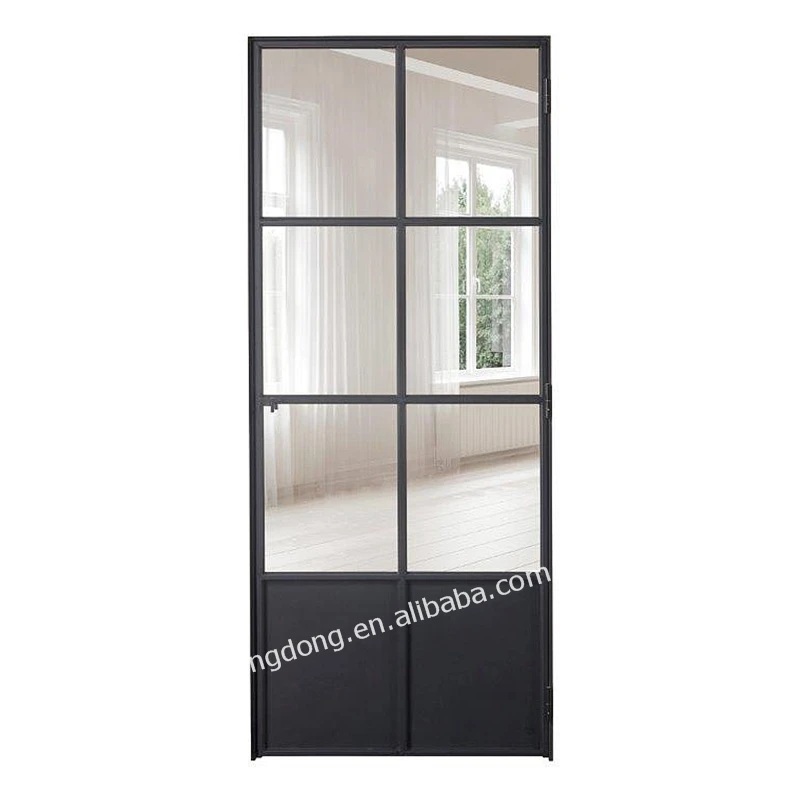 Factory Price Wrought Iron Door Out Swing Wholesale Security Steel Doors with Metal Mesh Screen