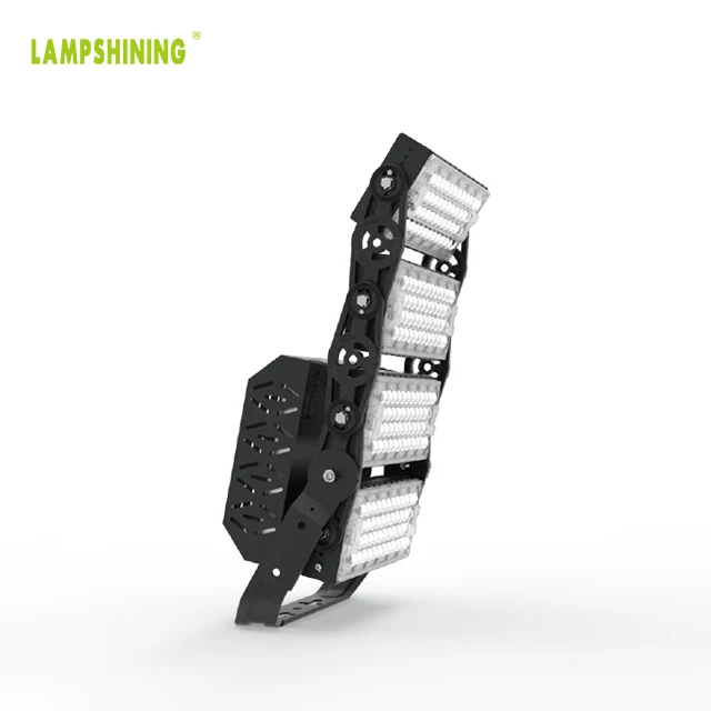 High uniformity 4 module Rotatable Black Aluminum 10kg 4000K 5000K Waterproof Light Tower 480W LED Flood Light for Outdoor Area