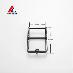 Custom logo belt buckle men 36*68mm metal plate belt buckle popular simple wholesale production