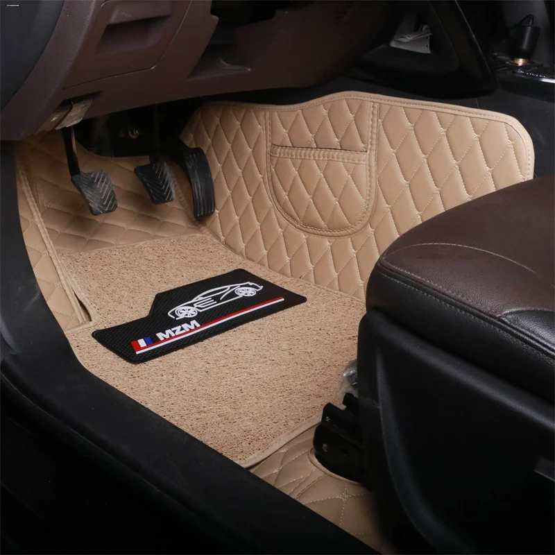 Hot Sale Custom Cleaning 3d 5d Coil Leather Car Mat Floor Carpet For Toyota