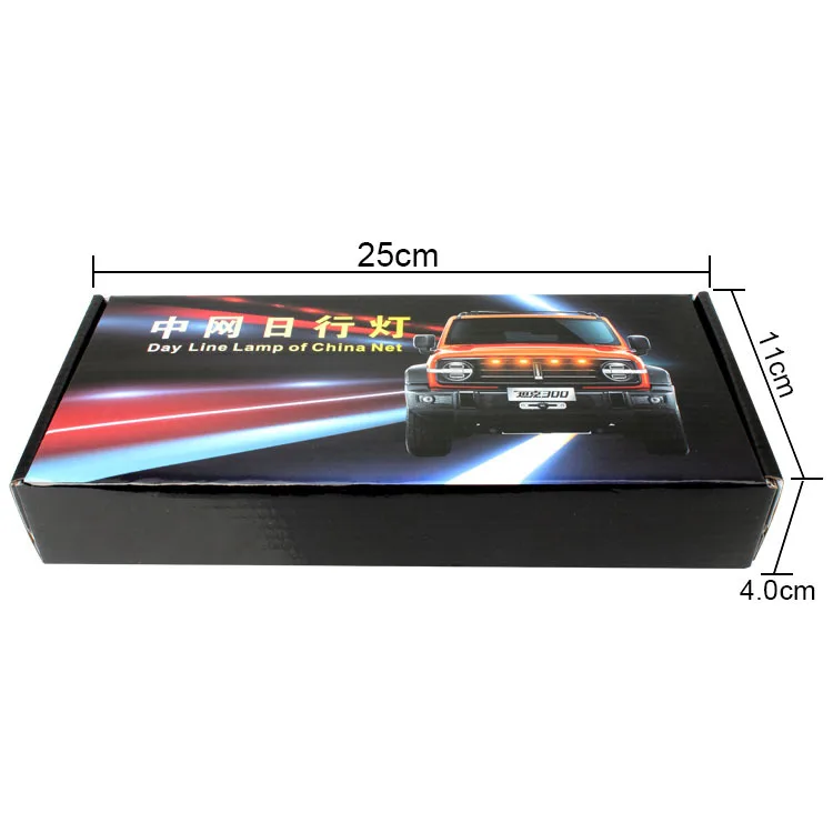 Universal Pickup Truck Warning Center Grid Grille Light Led Fog Car Decorative Lamp For Raptor