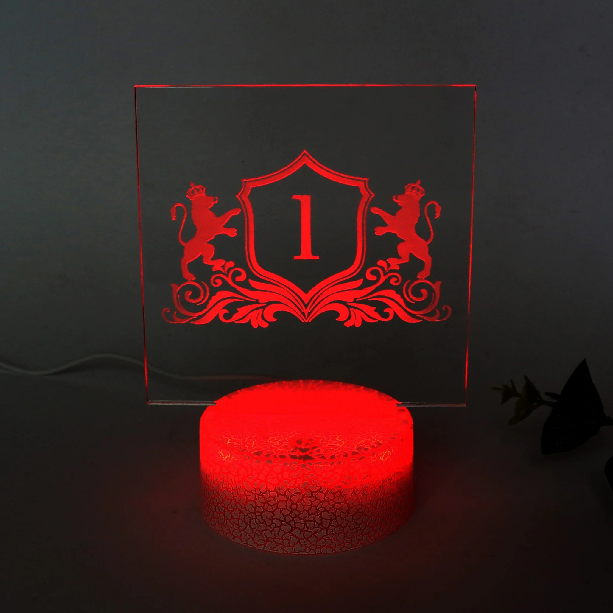 Custom Different Numbers Luxury Transparent Acrylic, Creative Plastic Place Bar Wedding Number Cards