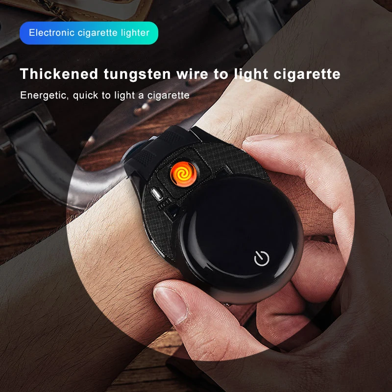 Men Cigar Usb Watch Lighter