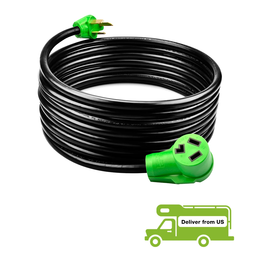 3-х Удлинительный шнур для сушилки 25 футов 30 Ампер NEMA 10-30P до 10-30R 125V/250V ПВХ куртка идеально подходит расширения