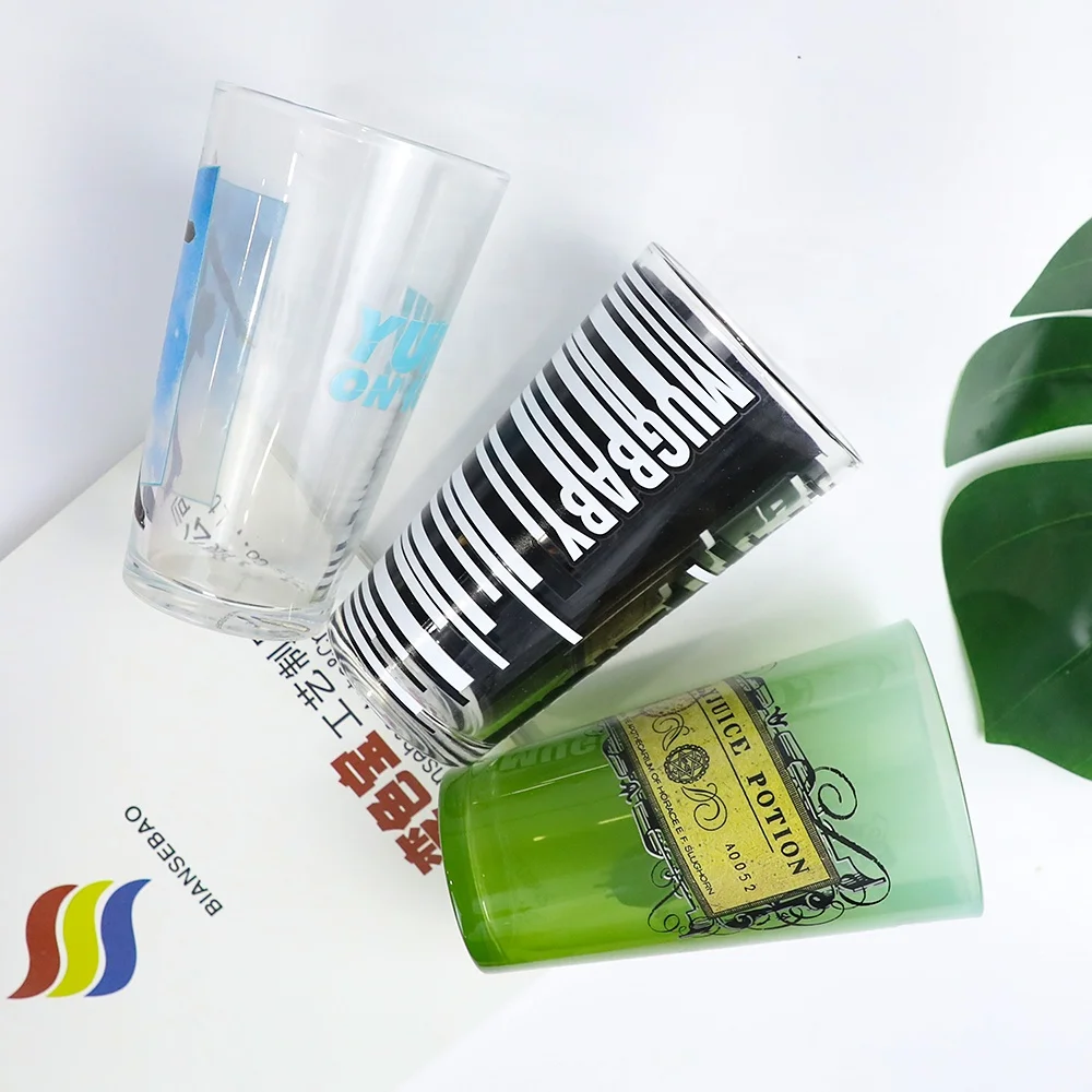 
Wholesale OEM Design Printed Glass Cup 