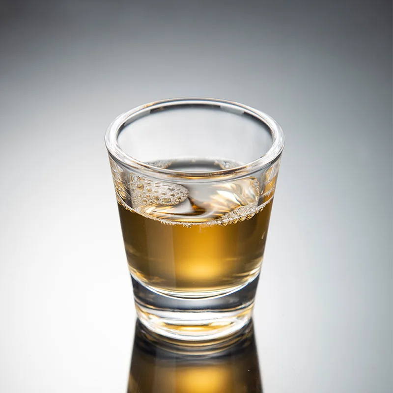 100pcs Logo printing Customized V shape Transparent Glasses tequila Whiskey 2oz shot glasses