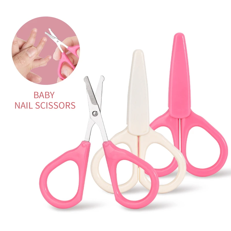 Baby Nail Scissors Multifunctional Anti Rust Durable Baby Safety Scissors