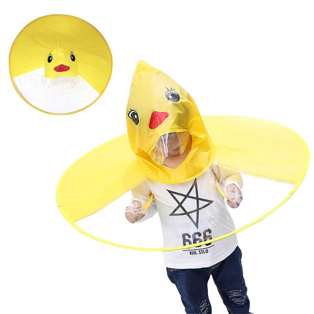 Ufo  Umbrella Automatic Folding Umbrella Children Creative Gifts Umbrella Student Woman Man Rain Hat