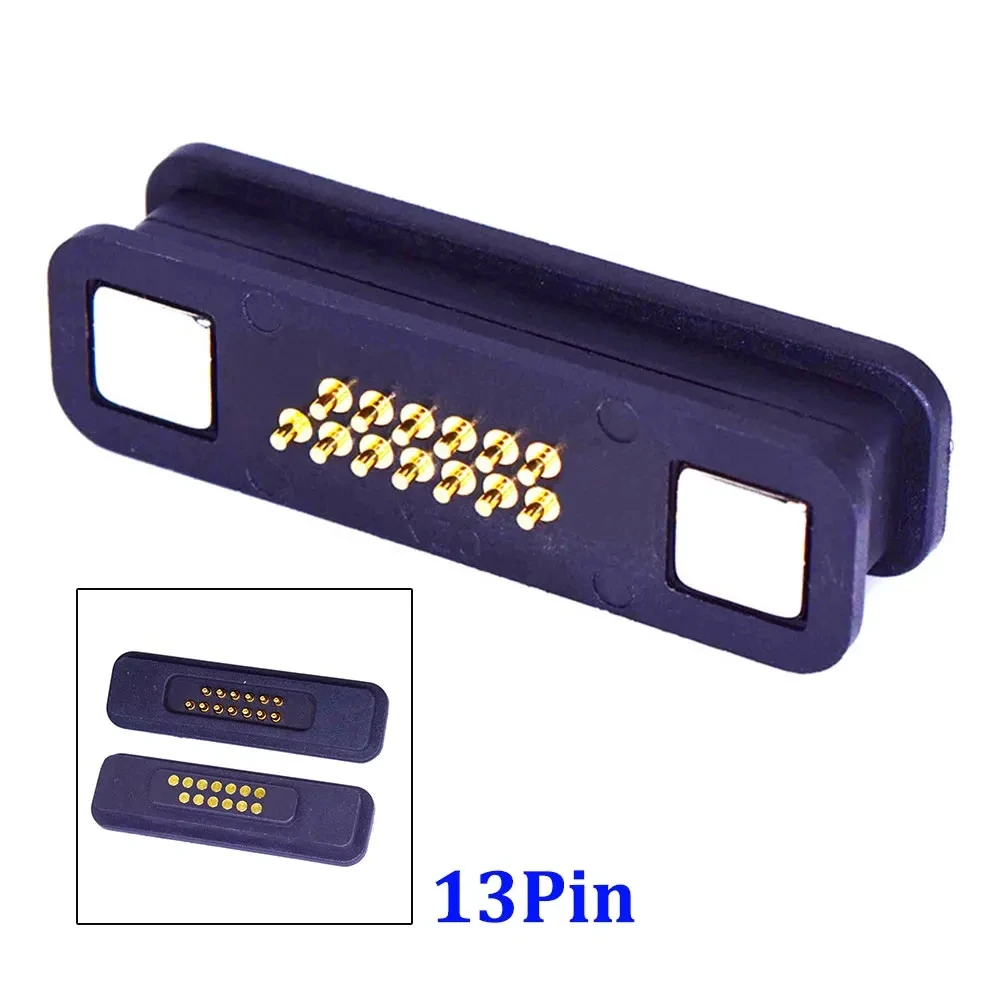 1 Pair Waterproof Magnetic 2A Pogo Pin Connector 13/14/15/16/17/18/19/20Pin Male Female Spring Loaded DC Power Socket