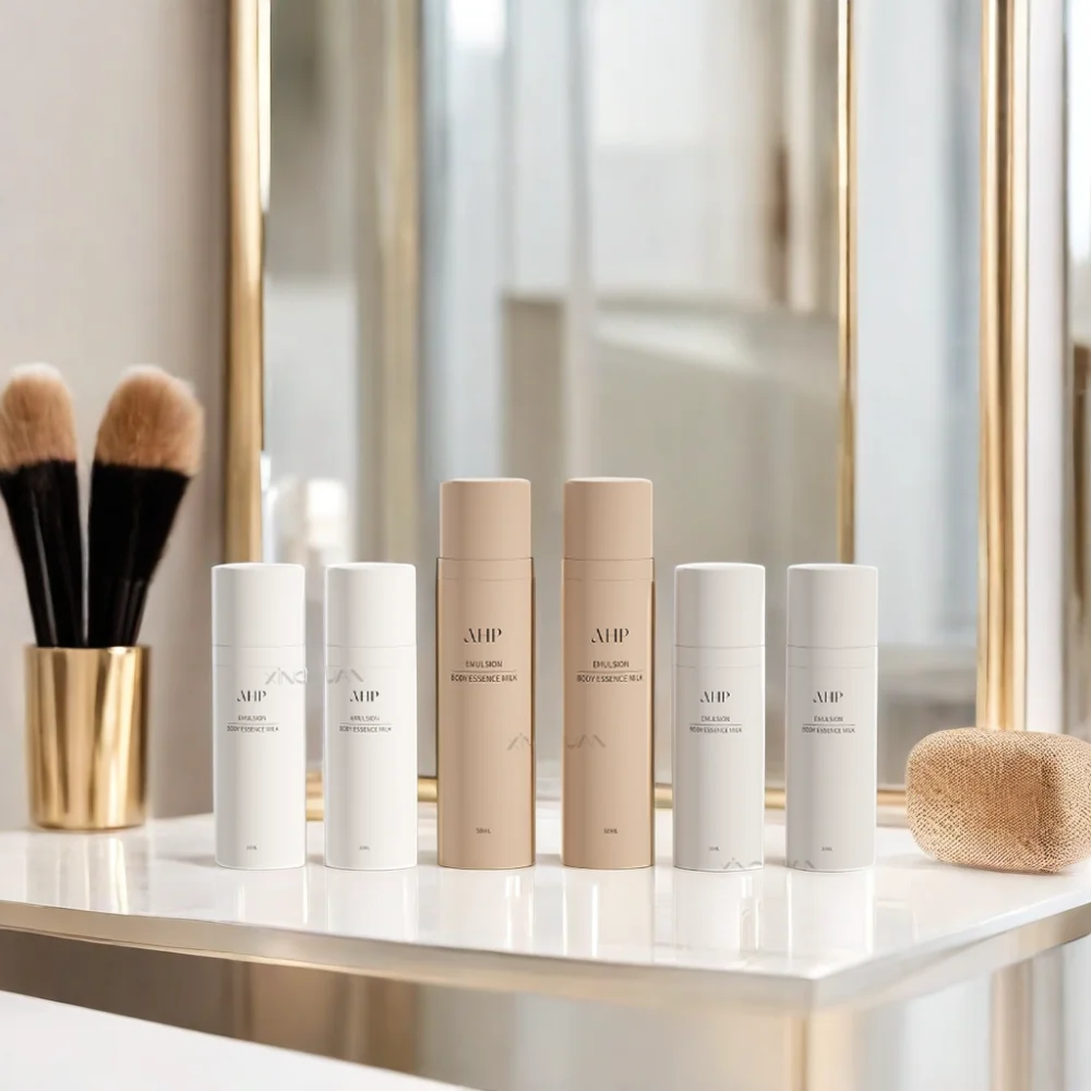 30ml 50ml luxury	recyclable customized serum airless lotion pump bottle skincare cream sample airless bottle