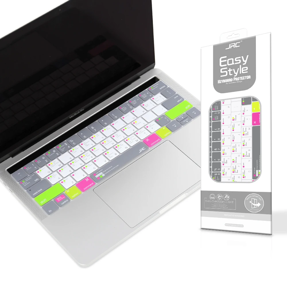 
2021 new silicone shortcut function Custom Colourful laptop Keyboard Protector Cover for MacBook 