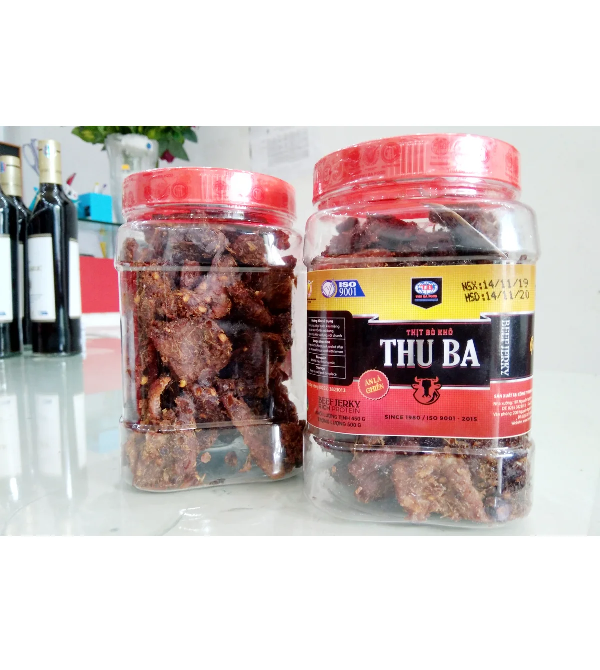 Vietnam Beef Meat Dried Beef Ball 500g ( Plastic Jar) High Quality