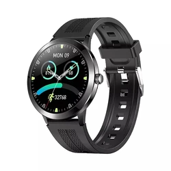 1.32 inch Super Thin Body Reloj Smart Watches Qwatch Pro APP T6 Blood Pressure Smartwatch SMS Reminder