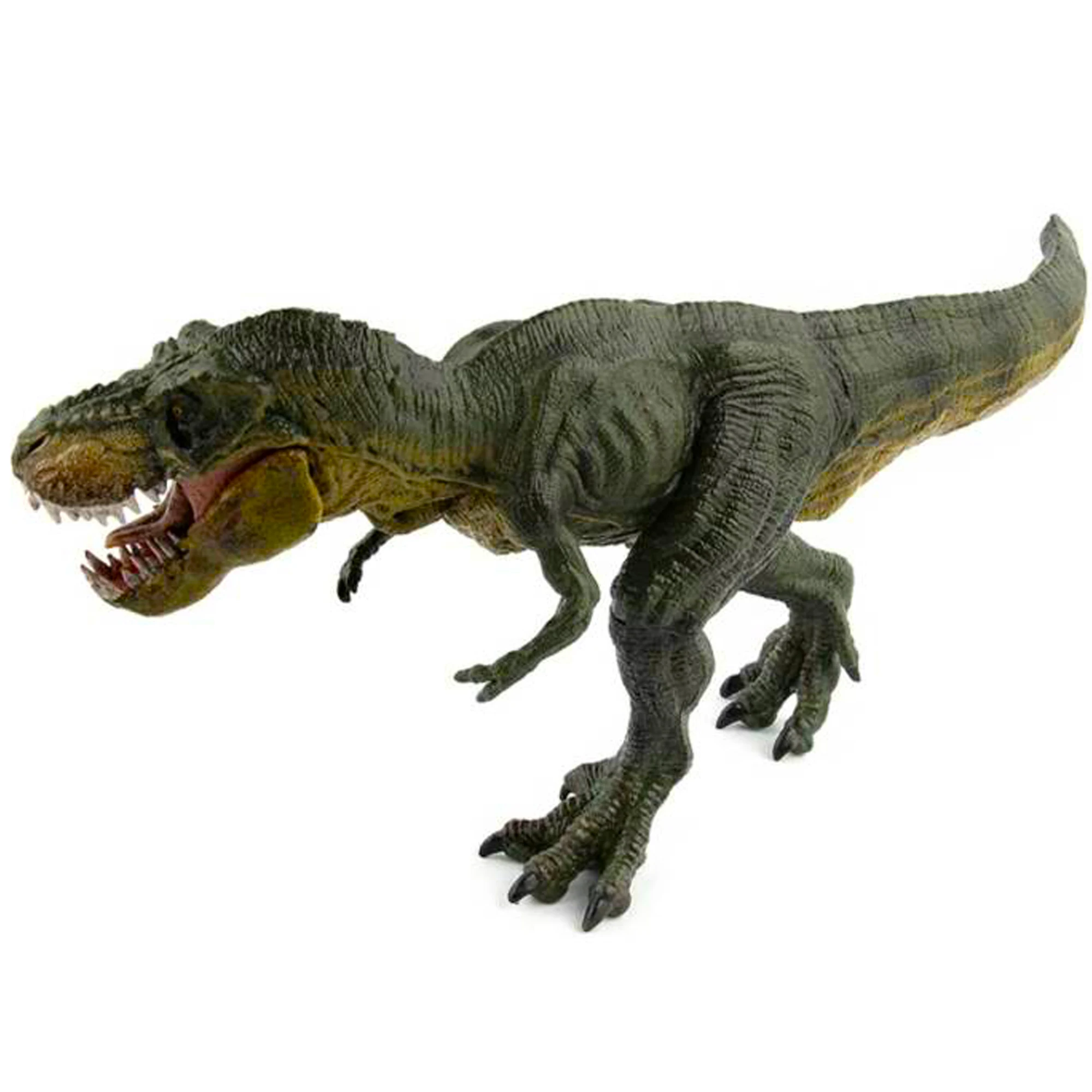 Animal Plastic Toys New Tyrannosaurus Rex Green ,Classic Dinosaur Model  ,Realistic Dino  Action Figures  Educational Play,