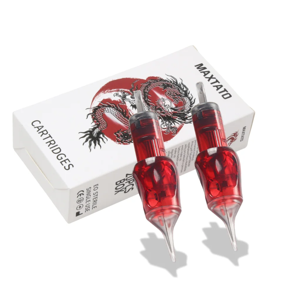 20PCS Tattoo Cartridges RL/RS/RM 0.3MM Bugpin Makeup Safety Tattoo Needles  For Wireless Tattoo Machine