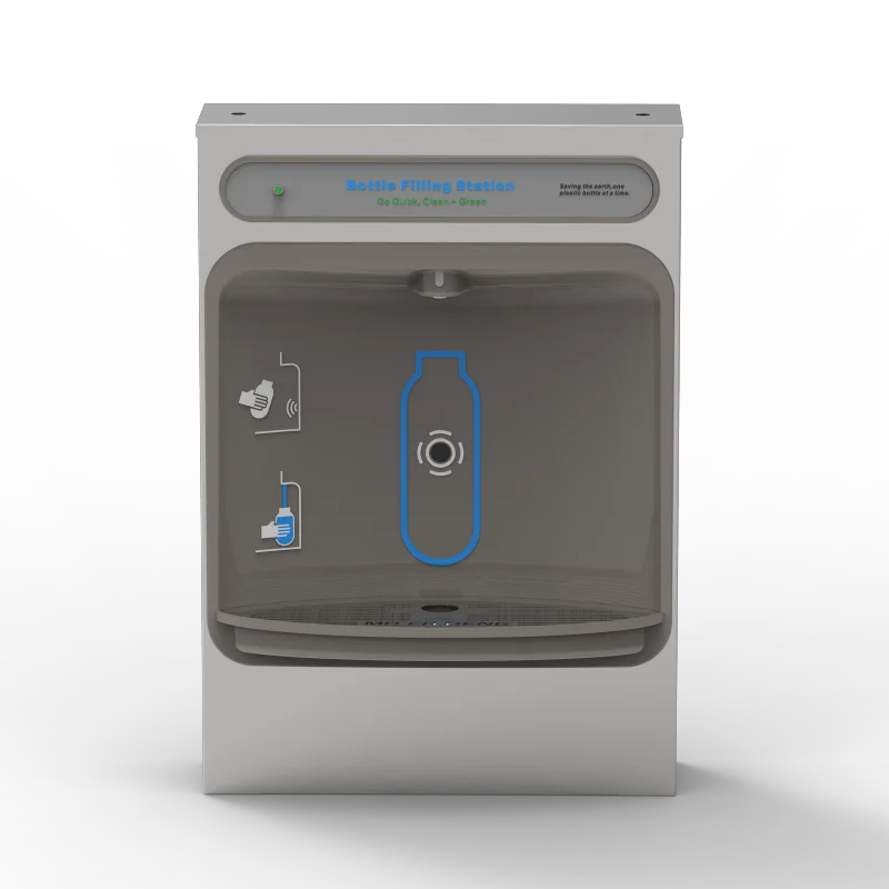 RE35SMS Wall Mount Bottle Filler Bottle Filling Station Surface Mount, Non-Filtered Non-Refrigerated Stainless