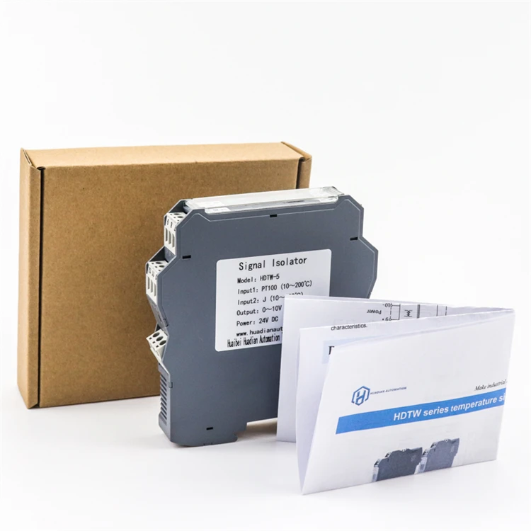 4-20mA din rail mounting signal convertor RTD pt100 thermocouple signal isolator