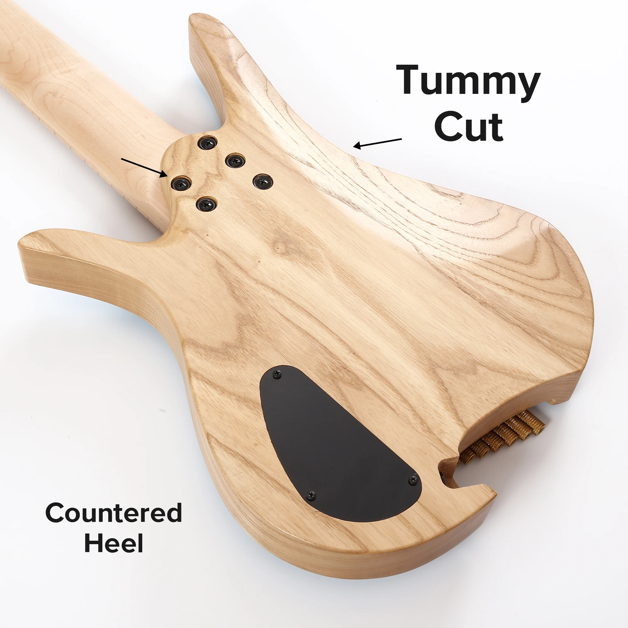 Batking  8 String  Fanned Fret Headless Electric Travel Guitar with Multiscale Birdeyes Fingerboard  Of Luminous Inlay