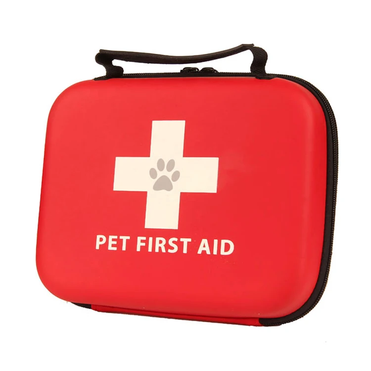 Custom best first aid kit for dog zip medical bag, pet dog first aid box with medical supplies