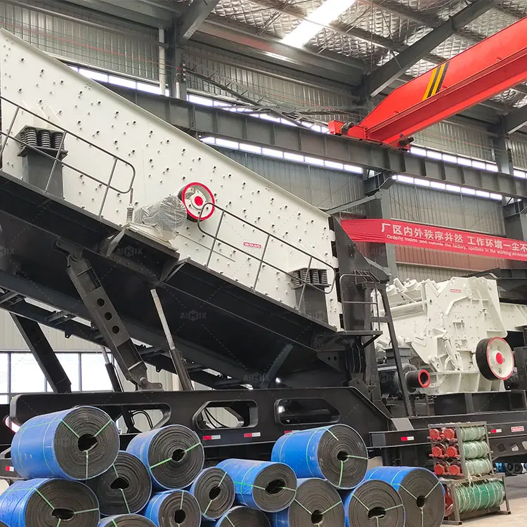 3in 1 Portable Mobile Impact Jaw Rock Stone Crushing and Screening Plant