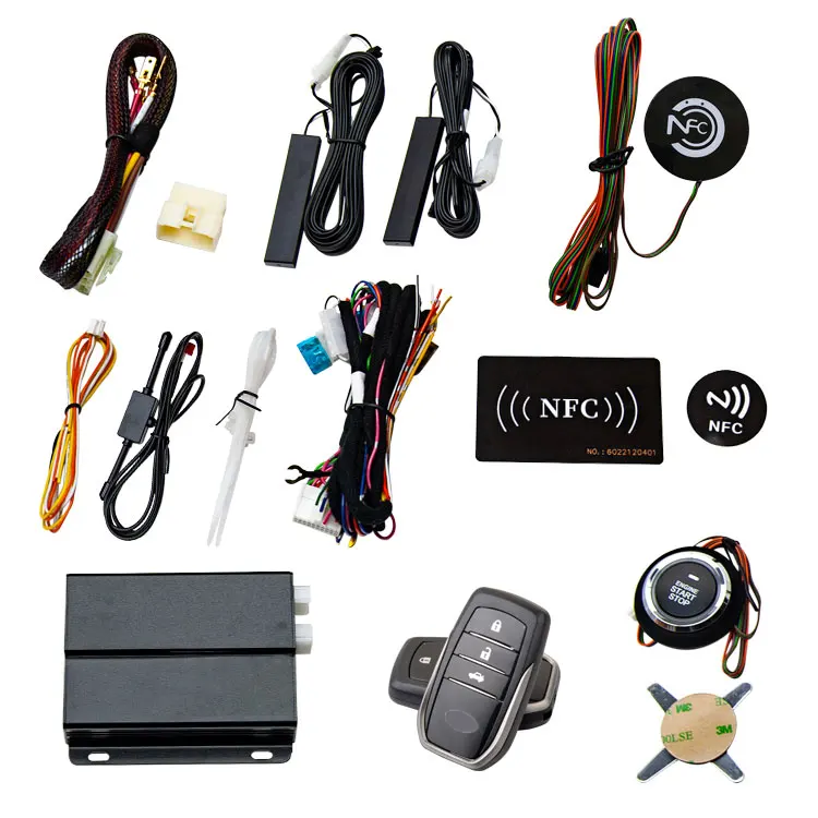 OVI NFC Model PKE Keyless Go Auto Start Alarm Smart Remote Starter Push Button Start System