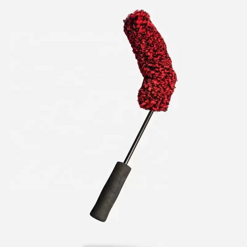 CR Auto EVA handle Wool Microfiber Car Wheel Washing Cleaning Detailing Brush For Auto Detailing