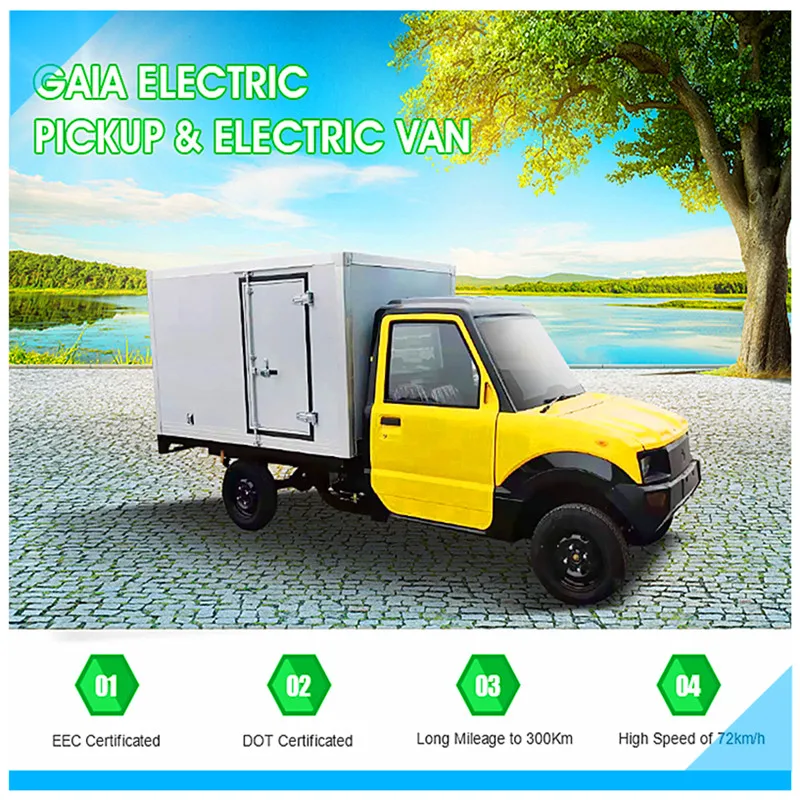 Gaia brand Low Price 4x2 Pickup Truck Delivery Cargo Van Truck Made in China