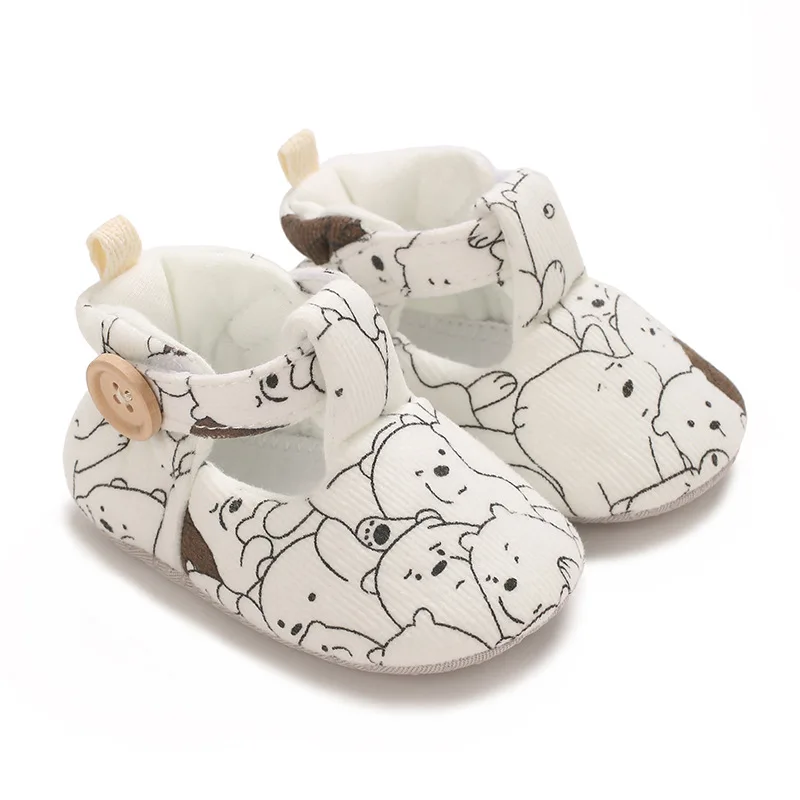 Cozy adorable pretty playful soft cottony durable sturdy snug baby winter shoes toddler infant warm shoes for 0-1 years old