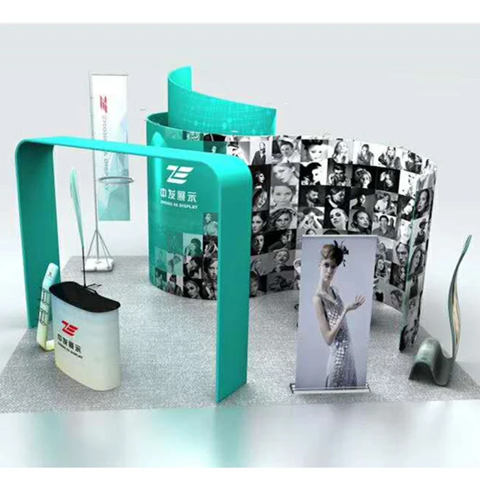 Customized Newly Design Aluminum Frame Quick Build Promotional Advertising Trade Show Display Equipment Trade Show Booth