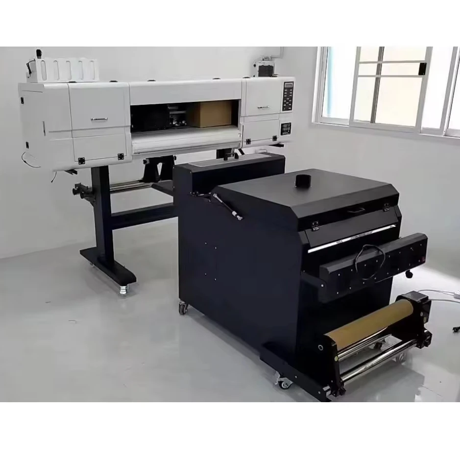 Cheap Price Factory Price 60CM DTF Machine With i3200/XP600 Heat Transfer Film Printing Machine With Shaker Powder Machine