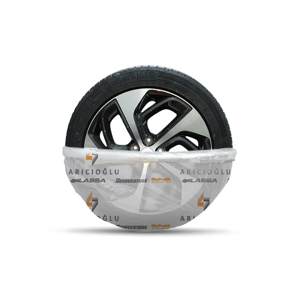 High Quality Custom Logo HDPE Tire Storage Bag Large Waterproof 9000 Pcs Car Tyre Cover Editable Color Spare Wheel Cover