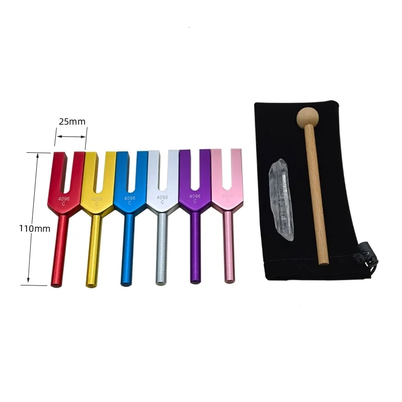Factory direct supply 4096C high frequency resonance tuning fork 4096HZ aluminum alloy tuning fork crystal tuning fork
