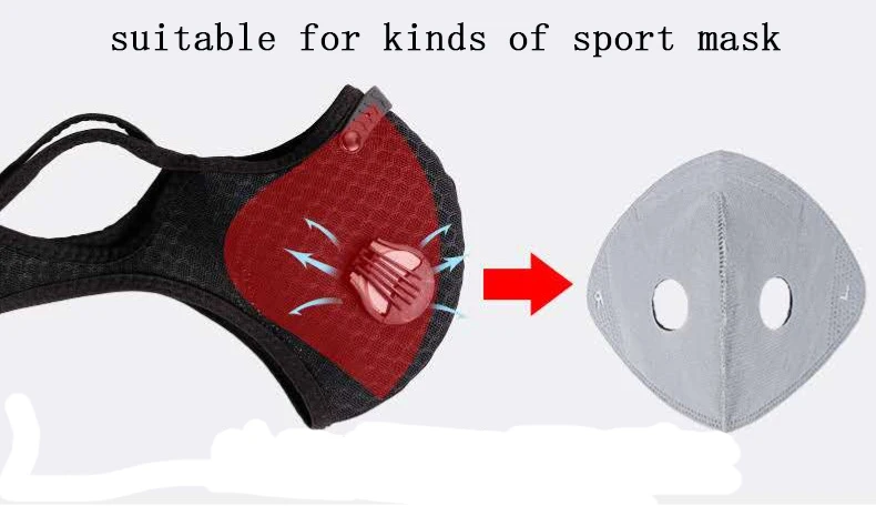 
Replaceable pm 2.5 filter activated carbon filter for cycle maskes filter Dustproof air Protection bike shield bicycle 