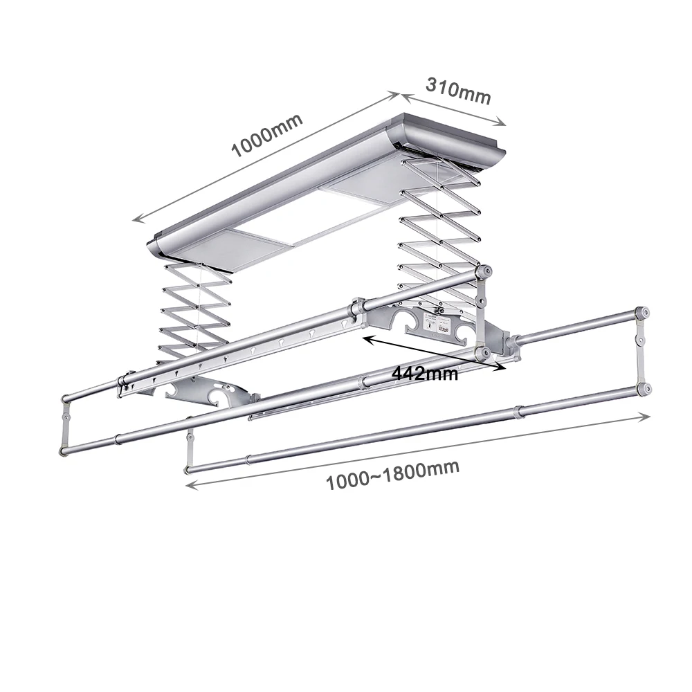 L Best ceiling mounted gold electric quick-drying auto coat cloth dryer clothes dry hanger