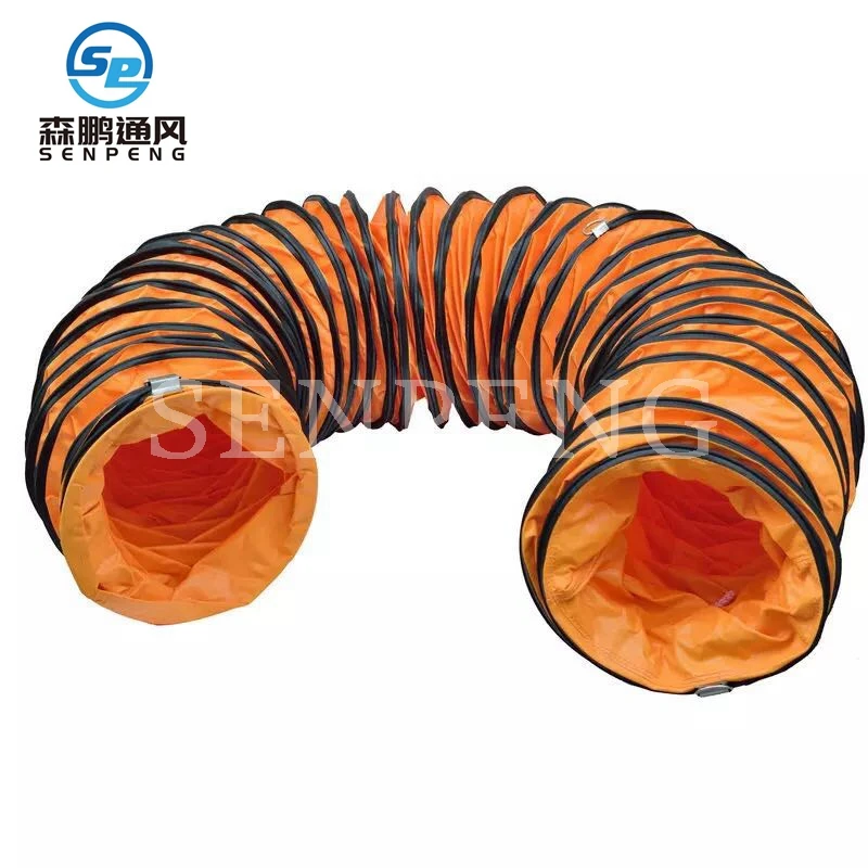 Wear and Tear Proof PVC Spiral Air Duct Hose Pipe for Factory Construction Site Waste Gas Exhausting