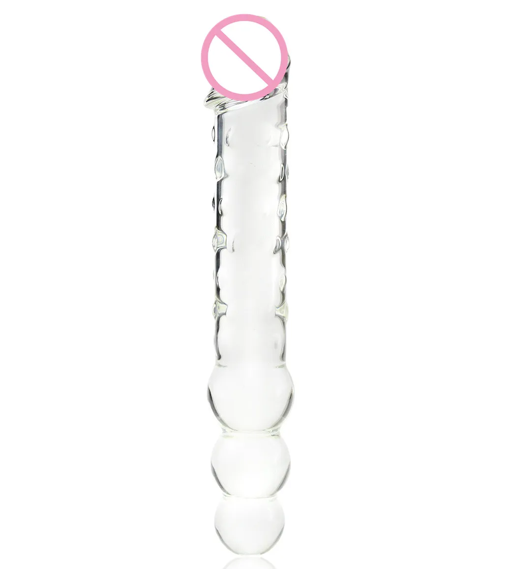 Long Big Glass Dildo for Women Large Glass Massager Toys Sex Glass Vagina Dildo