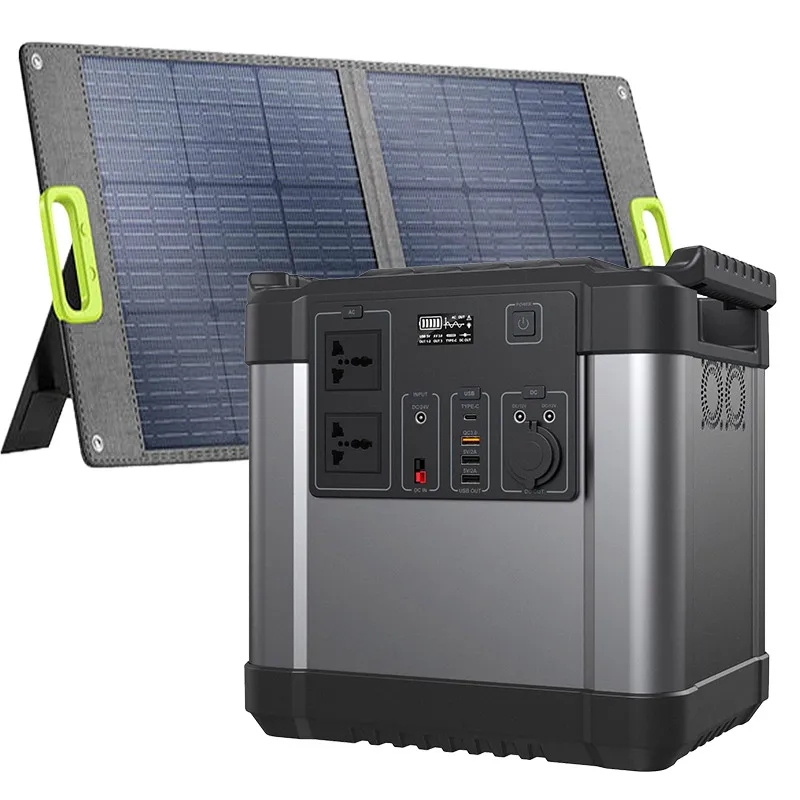 Lithium Ion Battery Portable Solar Generator Portable Power Station Off Grid 110v 220v 1000w 1500w 2000w 3000w Solar Panel Car