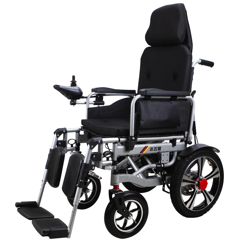 Manual Adjustable Reclining Folding Electric Wheelchair Equipped with 250W*2 Dula motor Motorized Mobility Scooter Wheelchair