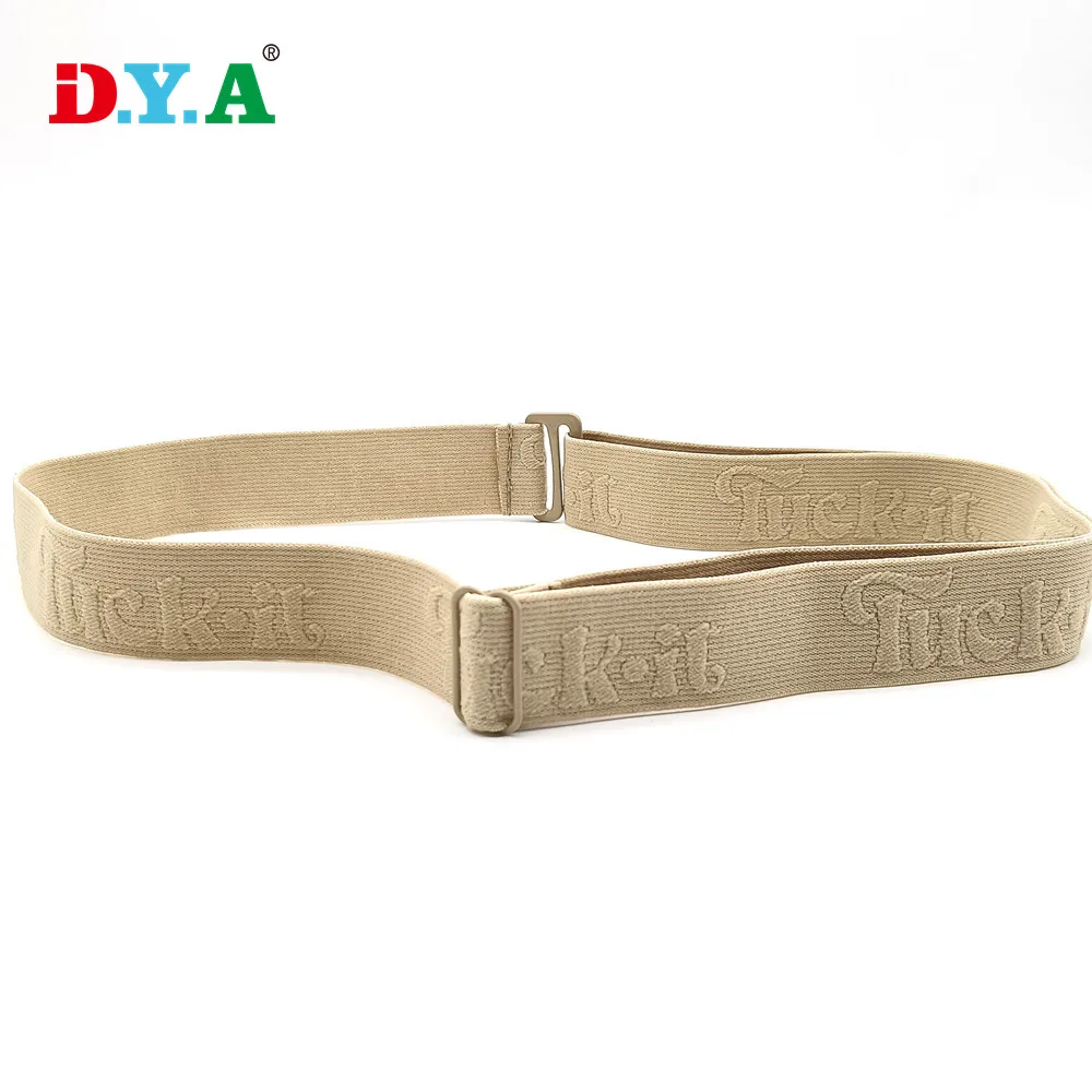 Customized logo jacquard elastic band for adjustable headlamp strap/garment belt