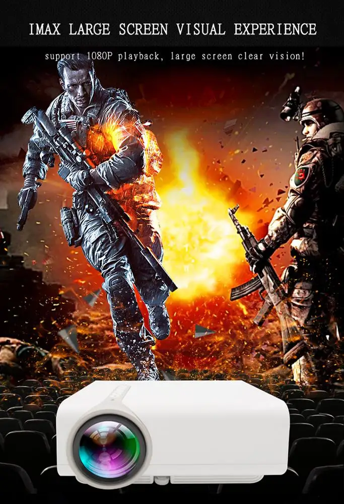 Home theater projectors Dlp projector 5000 lumens Portable projectors yg520