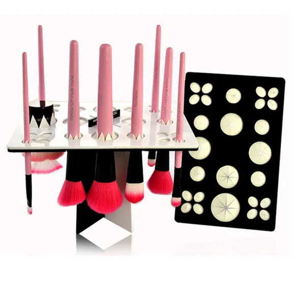 Make Up Tool Beauty Acrylic Makeup Brush Tree  Makeup Brush Dryer Stand Makeup Brush Drying Rack
