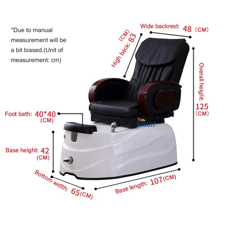 New nail chair electric manicure and pedicure chair for nail salon station