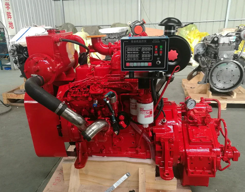 High quality 4 cylinder water cooler engine SCDC 4bt marine diesel