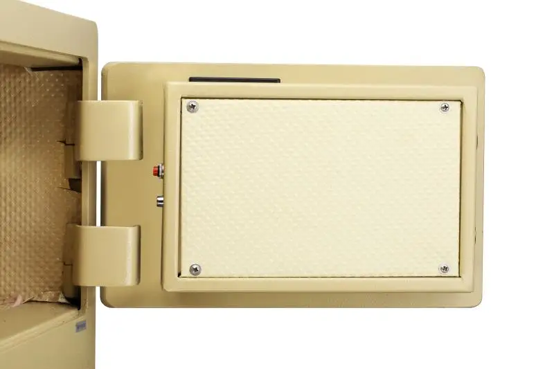 Time locking container steel plate safe box with interior capet for guest room