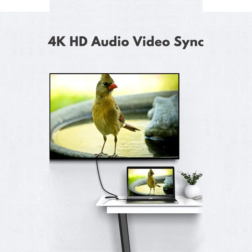 USB C to HDMI Adapter, USB 3.1 to HDMI Adapter [Thunderbolt 3 Compatible] MacBook Pro 2018/2017, Samsung Galaxy S9/S8 More