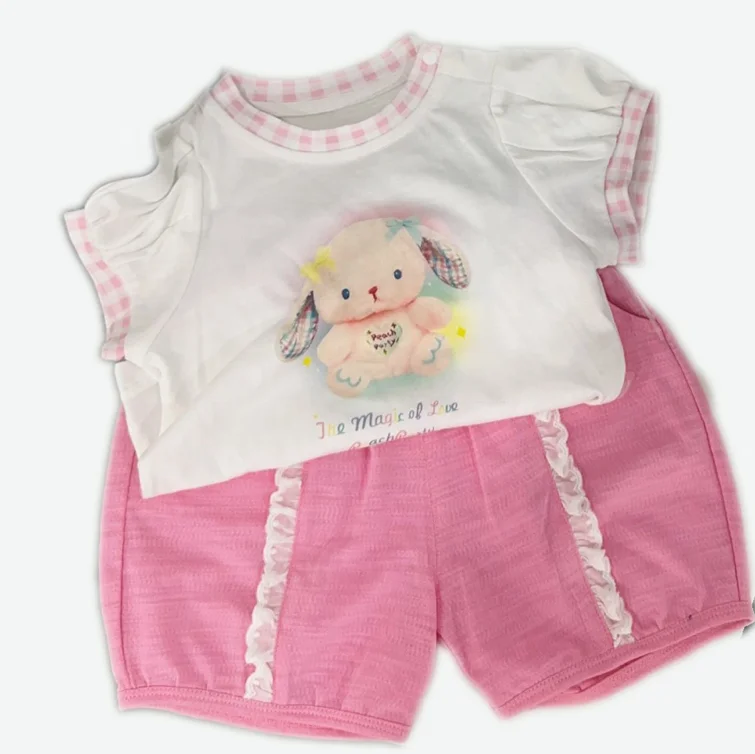 2024 Corn Rolls New Baby Cute Cotton 6-24 Months Cute Bear Set Baby Set