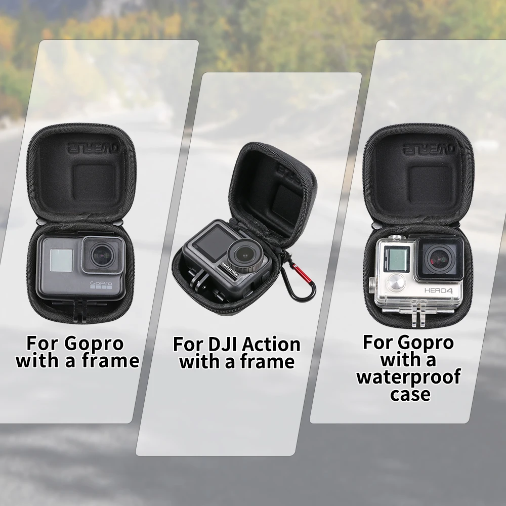 
SUREWO Mini PVC Bag Traveling GoPro Bag Storage Protective Box Compatible with GoPro Hero 7 Black/(2018)/6/5 Black and More 